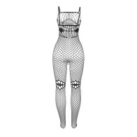 Subblime Fishnet Bodystocking with Chest and Belly Detail