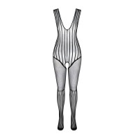 Passion - Bs 103 Bodystocking Negro Talla única