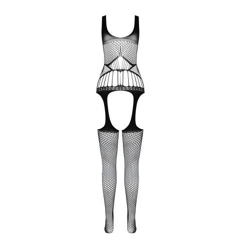 Passion - BS 106 Bodystocking White One Size