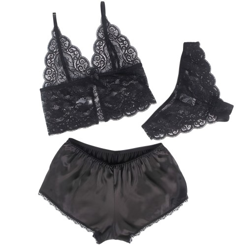 Sublime Lace and Satin Lingerie Set