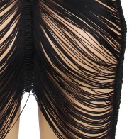 Subblime Dress with Straps + Thong Black L/XL