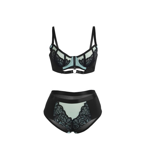 Subblime - 955557 Mesh and Vinyl Bra Set