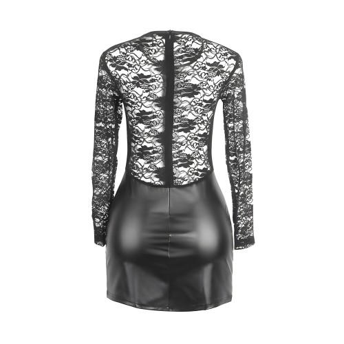 Subblime Long Sleeve Lace Dress Black S/M