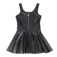 Subblime - 957667 Vestido De Cuero Con Cremallera De Corazón Negro S/M