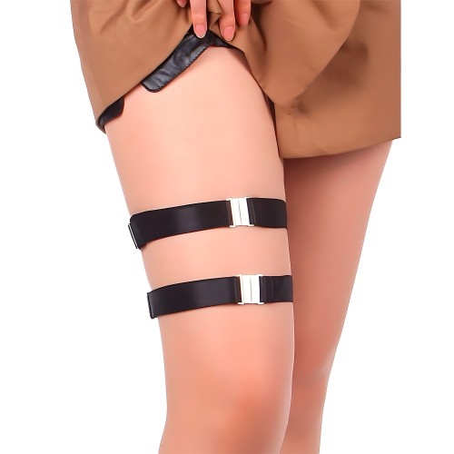Subblime Adjustable Black Garters