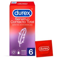 Durex Sensitivo Contacto Total 6 Unidades