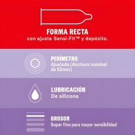 Durex - Sensitivo Contacto Total 12 Unidades