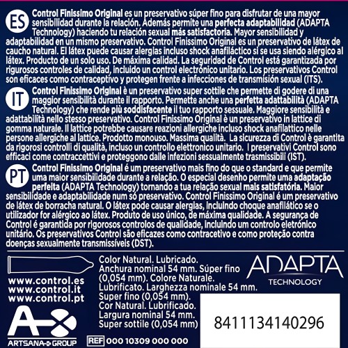 Control - Finissimo Condoms 3 Pieces