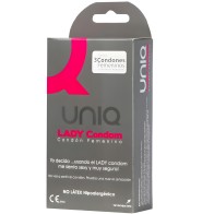 - Lady Condom Preservativos Femeninos Con Liguero Sin Latex 3 Unidades