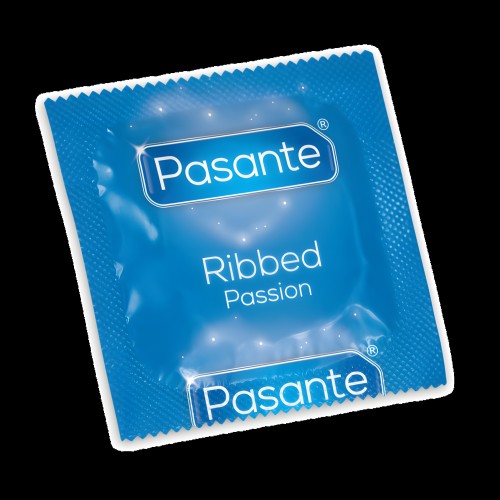 Pasante Ribbed Passion Condoms