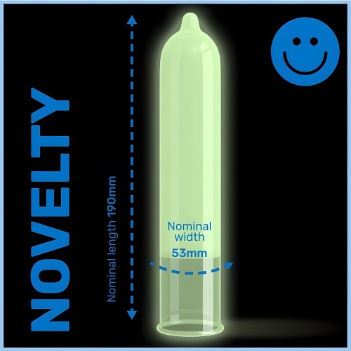 Pasante Glow in the Dark Condoms - 3 Units