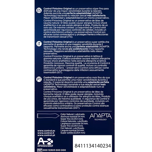 Control - Finissimo Original 6 Unidades