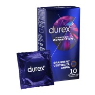 Durex - Perfect Connection Extra Lubricacion Silicona 10 Unidades