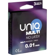 Uniq Multi Non-Latex Condoms 3 Pack