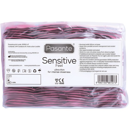 Pasante Sensitive Feel Condoms Pack 144 Units
