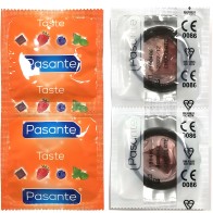 Pasante Chocolate Flavor Condom Bag 144 Units