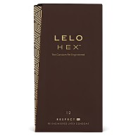Lelo HEX Respect XL Condoms - 12 Pack for Comfort