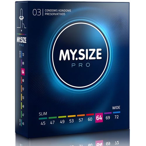 My Size Pro Condoms 64mm - 3 Pack