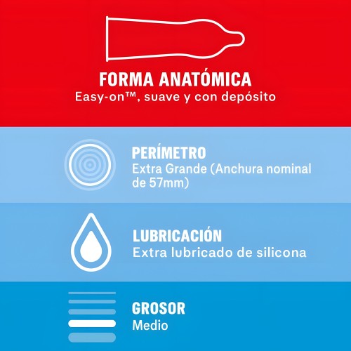 Durex - Preservativos Sensitivo XL 10 Unidades