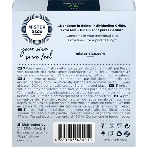 Mister Size XS Condoms 47 mm