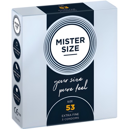 Mister Size - Preservativos Talla M 53 Mm (3 Unidades)