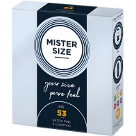 Mister Size - Preservativos Talla M 53 Mm (3 Unidades)