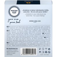 Mister Size Condoms Size M 53mm (3 Units)