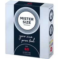 Mister Size - Preservativos Talla XL 60 mm
