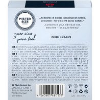 Mister Size - Preservativos Talla XL 60 mm