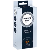 Mister Size Natural Condoms Size L 57mm Pack of 10