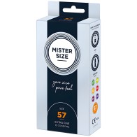 Mister Size Natural Condoms Size L 57mm Pack of 10