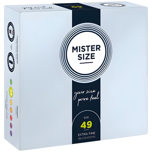 Mister Size S Size Condoms 49mm 36 Units