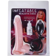 Baile Inflatable Realistic Dildo with Suction Base