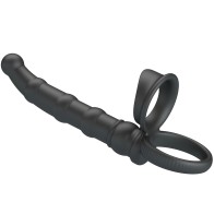 Tatum Vibrating Cock Ring with Plug