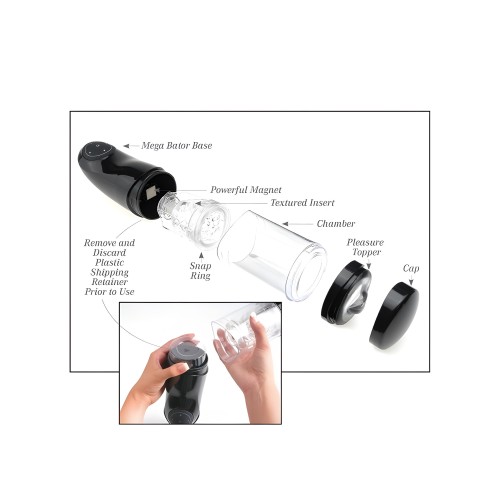 Pdx Mega Bator USB Male Masturbator - White