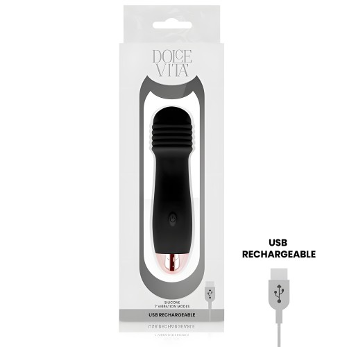 Rechargeable Vibrator Tres Black