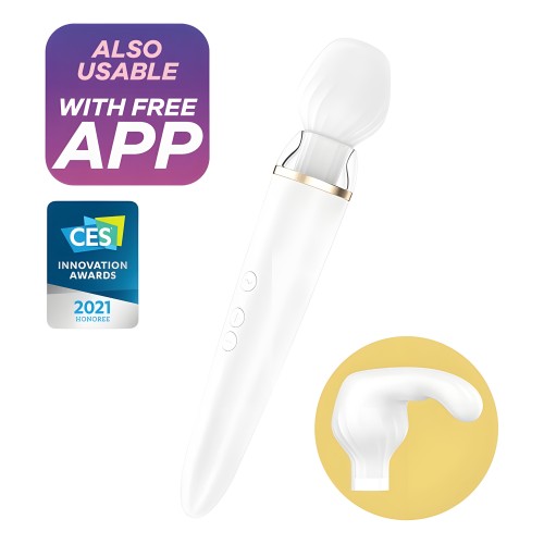 Satisfyer Double Wander App Blanco