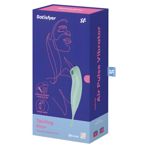 Satisfyer - Twirling Pro+ Estimulador Y Vibrador App Verde