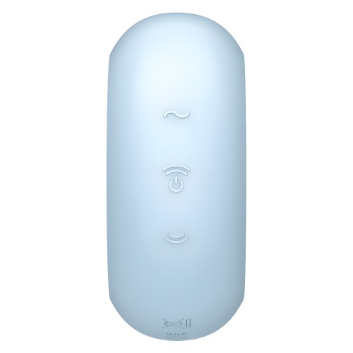 Satisfyer - Pro To Go 3 Estimulador Y Vibrador Doble Azul