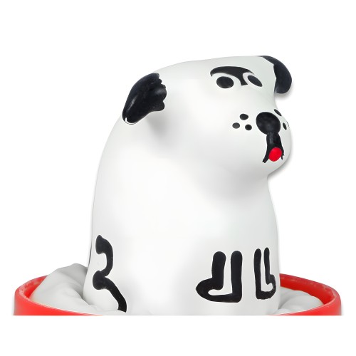 Decorative Condom Hand-Painted Dalmatian