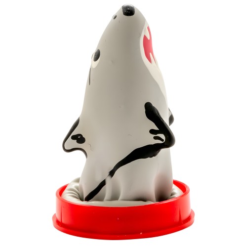 Hand-painted Shark Condom Model 1