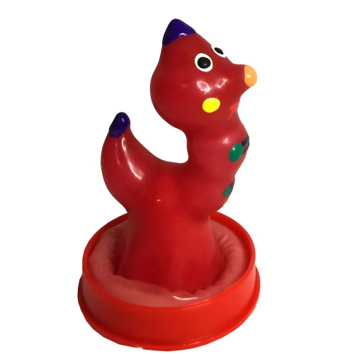Preservativo Pintado A Mano Gusano