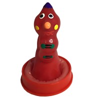 Hand-painted Condom Worm