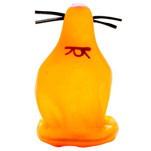 Hand-Painted Decorative Condom Fox Condomerie