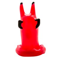 Hand-Painted Decorative Condom - Red Devil