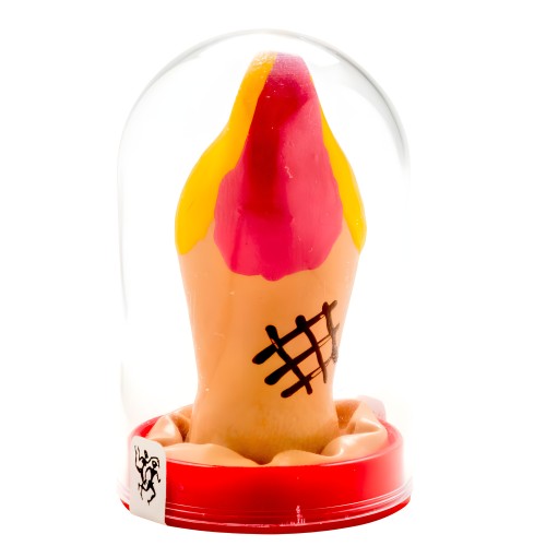P preservativo decorativo pintado a mano helado - Único y divertido