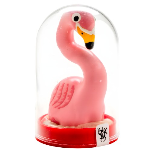 Preservativo Decorativo Pintado A Mano Flamenco Rosa