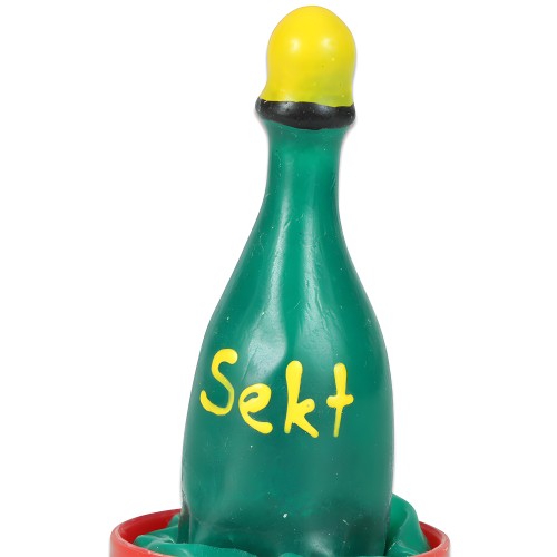 Hand-Painted Champagne Condom