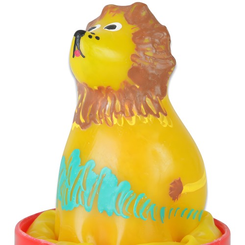 Condomerie - Decorative Condom Hand-Painted Lion Sitting
