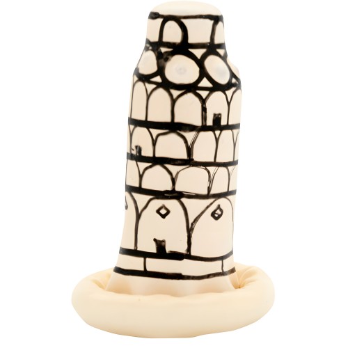 Condomerie - Handmade Painted Condom Pisa Tower